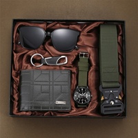 Coffret Cadeau d'Affaires Premium Personnalisé avec Logo, 5 Pièces, Vert Militaire, Boîte d'Accessoires pour Hommes, pour Clients VIP, Anniversaire, Promotion