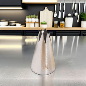 فوهات أنابيب من الفولاذ المقاوم للصدأ 1 متر ، أدوات المعجنات والكوكيز بطرف نجمة مفتوحة لتزيين الكعك بالكوب كيك ، تخلق زهرة متدلية - Product Image 1