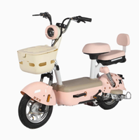 Moped électrique économique 500W, vélo de banlieue, contrôleur 6 tubes, clignotants et alarme antivol