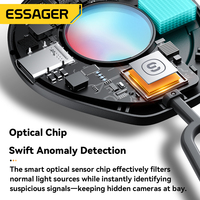 ESSAGER ES-TC01 Type C Mini Portable Infrarouge Anti Sténopé Espion Caméra Cachée Détecteur pour Chambre Hôtel