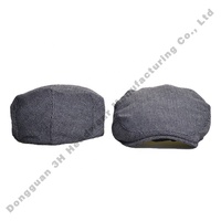 Haute qualité en plein air classique bord plat Cabbie bec de canard Lvy béret casquettes Logo personnalisé gavroche chapeaux pour hommes femmes
