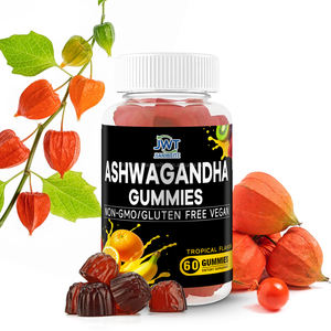 Permen Kunyah Ashwagandha Alami untuk Dukungan Stres Harian, <span class=keywords><strong>Vegetarian</strong></span>, Non-GMO, Bebas Gluten, 60 Buah, Layanan OEM - Product Image 3