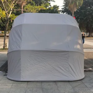 Garasi Penyimpanan Shed Carport Carport Terbuat dari Kit Struktur Ringan Lowes Poliprokal Garasi Baja Logam PVC Jendela Dinding Kayu