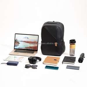 กระเป๋าเป้หนังกันน้ำใช้ได้ทุกเพศของผู้ชายกันขโมยสบายๆซับในโพลีเอสเตอร์ซิปคุณภาพสำหรับสะพายไหล่ - Product Image 1