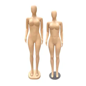 PE plastic mannequin large breasts skin color whole body female model