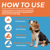 Pet Yuan Soft Chews Gâteries digestives pré-probiotiques Suppléments de santé immunitaire à mâcher pour chiens