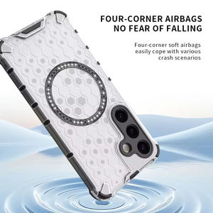 Armadura a prueba de golpes Honeycomb TPU + PC 2 en 1 funda para Samsung Galaxy S25 S24 S23 Ultra <span class=keywords><strong>Plus</strong></span> A56 A36 S24 FE compatible con carga inalámbrica - Product Image 5