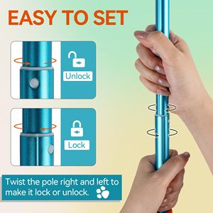 AFP Interactive Outdoor Exercise Training Pet Toy Extendable <strong>Dog</strong> <strong>Flirt</strong> <strong>Pole</strong> <strong>Dogs</strong> Chase &amp; Tug-of-war Teaser Wand Lure Chew Toy - Product Image 5