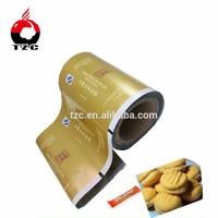 Film plastique en rouleau pour emballage de biscuits de la fortune, impression en héliogravure, laminage, refermable