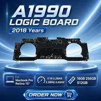 Carte mère pour Macbook Pro Retina 15" A1990, processeur I7/I9 2,2 GHz, 16 Go, 256 Go, 512 Go, 820-01041-A, testée, 100 % fonctionnelle, garantie 90 jours