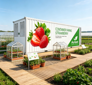 Contenedor de Cultivo de Fresas Aeropónico e Hidropónico Avanzado, Contenedor de Transporte para Agricultura Vertical Inteligente, Fábrica de Plantas - Product Image 1