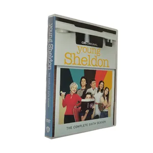 Filmes de DVD Young Sheldon Temporada 6 Últimas 2 Discos Fábrica Atacado Filmes de DVD Série de TV CD de desenho animado Blue ray frete grátis