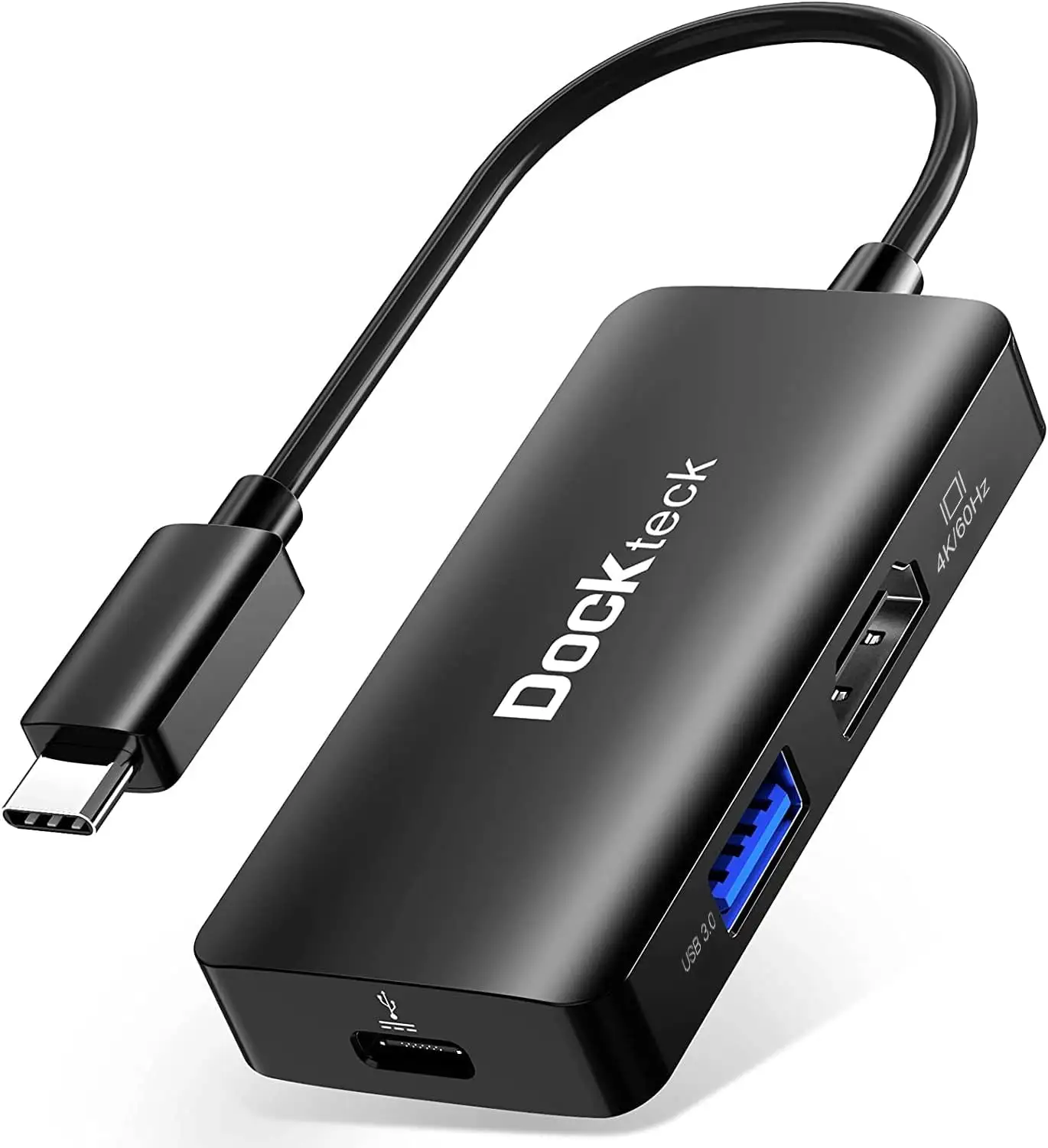 Adaptor USB C Dockteck HDMI 4K 60Hz Hub mit 100W PD und USB A 5Gbps Pusat Data 3 in 1