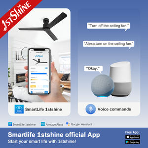 Ventilador de techo con 3 aspas de madera para hotel, ventilador de techo moderno de lujo de 52 pulgadas, elegante, 30w, 110v o 220v, motor de CC, 1 unidad - Product Image 6