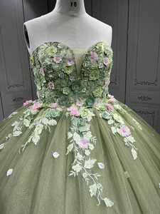 Mumuleo Sage Green Quinceanera Robes Vestidos De 15 De Xv Aos Quince 2025 Quinceaera Ball Gowns Vestidos Para 16 Aos - Product Image 6