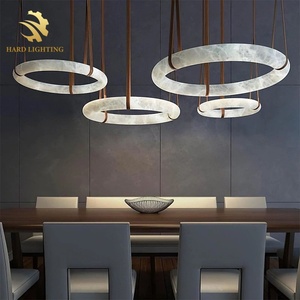 Lámpara Colgante Circular Creativa Posmoderna <span class=keywords><strong>de</strong></span> Alabastro, Lámpara <span class=keywords><strong>de</strong></span> Techo Clásica con Características Españolas para Comedor - Product Image 6