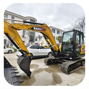 รถขุดมือสอง Sany Sy55u ผลิตปี 2016 เครื่องยนต์ Kubota V2607 ขนาด 5.5 ตัน รถขุดตีนตะขาบขนาดเล็ก แบบ Zero-tail รุ่น sy18u sy26u - Product Image 1