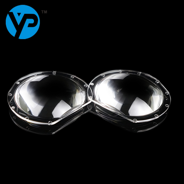Custom Size 52MM Double Convex VR Lens 3D Glasses Aspheric PMMA Optical Lens with Edging