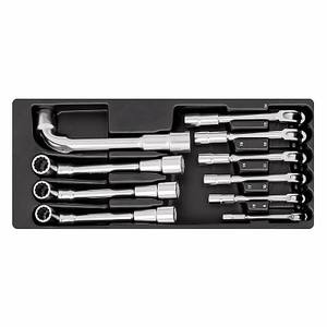 Juego de llaves de vaso Usag de 1/2 pulgada, kit de herramientas manuales de acero al cromo vanadio, 37x23x7.5 cm - Product Image 1