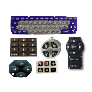 Tùy chỉnh thiết bị điện tử máy tính liên hệ với màng từ xa bàn phím Bàn phím Báo Chí dẫn điện cao su <span class=keywords><strong>Silicone</strong></span> đẩy nút - Product Image 4