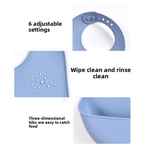 Bavaglini per Neonati e Bambini Personalizzati all'Ingrosso, Ecologici, Riutilizzabili, Impermeabili, Senza BPA, Regolabili, Facili da Pulire, <span class=keywords><strong>in</strong></span> <span class=keywords><strong>Silicone</strong></span> - Product Image 4