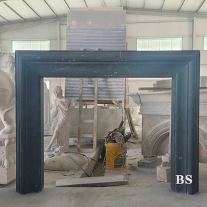 Popolare Cornice per Caminetto in Marmo <span class=keywords><strong>Nero</strong></span> Margiua dal Design Moderno, Scultura Personalizzata - Product Image 6