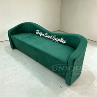 Günstiges, beliebtes, modernes 3-Sitzer-Sofa in Grün, Beige, Weiß, Samt-Lounge-Sofa, Liebessofa für Hochzeiten, Events, Zuhause, Restaurant, Schlafzimmer, Esszimmer