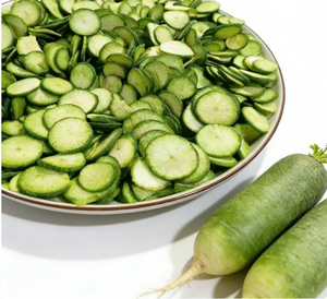 Rebanadas de rábano verde liofilizadas al por mayor de fábrica china, snack saludable de verduras y frutas deshidratadas - Product Image 2