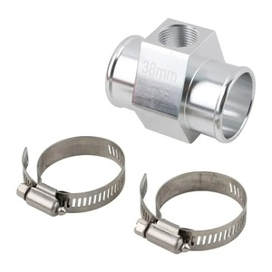 Adaptateur de tuyau de radiateur avec capteur de température, en alliage d'aluminium de 38 à 42mm, avec pinces pour modification de voiture - Product Image 4