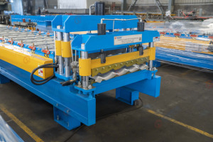 पूर्ण स्वचालित गैल्वेनाइज्ड स्टील संरचना फर्श डेक रोल बनाने मशीन रंगीन स्टील चमकदार टाइल रोल बनाने मशीन - Product Image 3