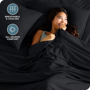 Twin XL 4 Pcs 100% Polyester 300tc Bed <strong>Sheets</strong> <strong>Set</strong> 15" Deep Pocket Fitted <strong>Sheet</strong> Pillowcases Anti-Dust Mite Eco-Friendly Super - Product Image 6