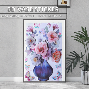 Vinilo Decorativo Personalizado 7D/8D con Diseño Floral para Pared, Adhesivo, Impresión UV, PVC, para Decoración del Hogar y Sala de Estar - Product Image 2