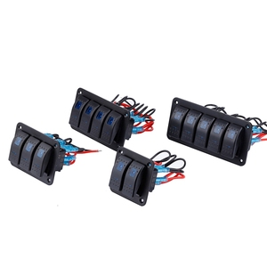4gang kép LED Marine thuyền Rocker chuyển đổi bảng điều chỉnh ON-OFF chức năng không thấm nước cho xe tải thuyền car-nhẹ hơn ổ cắm ngắt mạch - Product Image 6