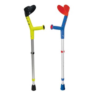 Children's Aluminum Alloy Crutches Height Adjustable Lightweight Durable Comfortable For Kids <b>Walker</b> & <b>Rollator</b> - Product Image 1