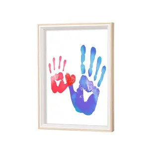 Cadre de souvenir romantique à 8 couleurs imprimées pour Couple, avec 3 kits de peinture en papier, bricolage créatif Parent-enfant, moment d'intérêt, vente en gros