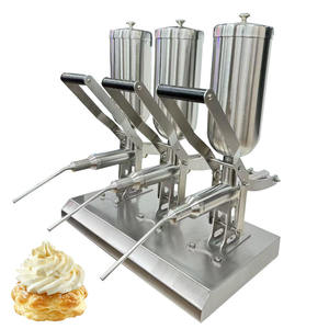 Llenadora de Churro no eléctrica comercial 5L * 3 Con 3 boquillas, máquina Manual de llenado de crema de Churros españoles para panaderías - Product Image 3