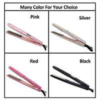 Vente chaude, fer à lisser brillant populaire, marque privée, fer à lisser brillant rose avec strass, lisseur de cheveux, fer à lisser diamant, fer à lisser