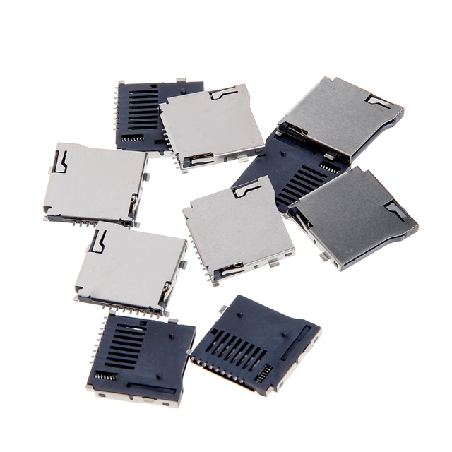 Push-Push Type TF Micro SD Card Socket Adapter Automatic PCB Connector