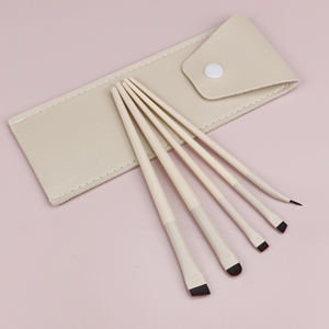 <span class=keywords><strong>Pinceau</strong></span> de <span class=keywords><strong>maquillage</strong></span> pour les yeux et les sourcils de qualité supérieure, ultra fin, incliné, plat, angulaire, beige, poils vegan, <span class=keywords><strong>pinceau</strong></span> pour eye-liner - Product Image 4
