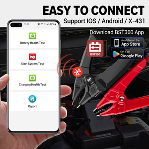 Launch BST-360 <b>Battery</b> <b>Tester</b> Clamps Red Black 12V Automotive <b>Battery</b> <b>Tester</b> Diagnostic Tools - Product Image 4