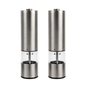 Juego de Molinillos de Pimienta Eléctricos de Cerámica con Cuerpo de Acero Inoxidable, Funciona con Batería, para Uso en la Cocina del Hogar, Molinillo de Pimienta y Sal Marina - Product Image 6