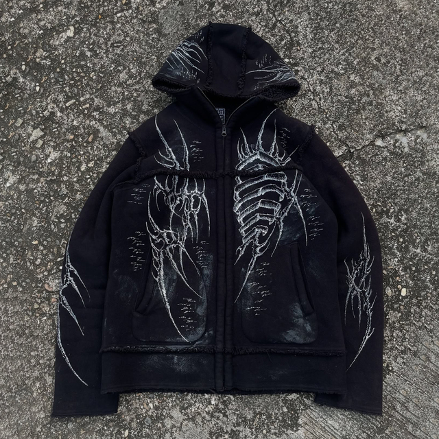 US Free Tax Zip up Hoodie Manufacturer Designer Hoodies Custom Logo Streetwear Vintage Acid Wash Hooded Hoodies