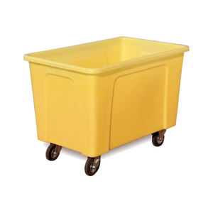 Heavy Duty 300 Lt polietilene carrello quattro ruote carriola piattaforma chiusa per la spesa strumenti di stoccaggio OEM acciaio - Product Image 1