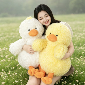 Pato de Peluche Blanco y Amarillo Personalizado al por Mayor, Juguete de Peluche para Bebés, Regalo para Niños, Animales de Granja, Naturaleza, Cumpleaños - Product Image 2