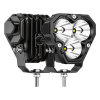 Boîtier en aluminium étanche IP67 et résistant aux chocs, projecteur LED tout-terrain de 4 pouces 24W pour camion, jeep, VTT, UTV
