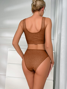 ชุดบราเลตต์เซ็กซี่แบบสองชิ้นของผู้หญิงชุดนอนสั้นและสั้นชุดควบคุมน้ำหนักเบา - Product Image 3