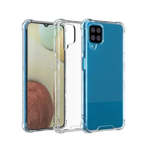 Per la Galassia <span class=keywords><strong>A12</strong></span> Clear Case, shock Absorbing di Cristallo Trasparente Molle di Tpu Copertura Posteriore Della Cassa Del Telefono Dura Del Pc Per Samsung <span class=keywords><strong>Galaxy</strong></span> <span class=keywords><strong>A12</strong></span> Capa - Product Image 1
