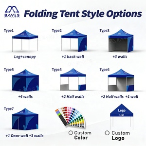 Carpa Plegable Impermeable Personalizada para Ferias Comerciales, Estructura de Gazebo con Marco de Aluminio, Carpas de Marquesina para Eventos al Aire Libre - Product Image 2
