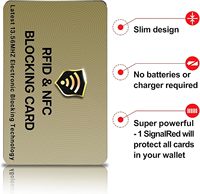 Tarjeta Protectora de Crédito/Débito con Bloqueo RFID y NFC, Protección Contra Contacto