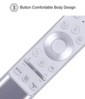Control Remoto Original BN59-01327B para Televisores Inteligentes SAMSUNG Serie Q, Entrada de Voz, HDR 8K, IR, Plástico, Acceso a Netflix/Prime Video